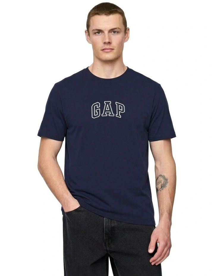 Arch Logo T-shirt in Tapestry Navy image 1