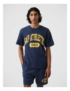 Relaxed French Terry Graphic T-Shirt