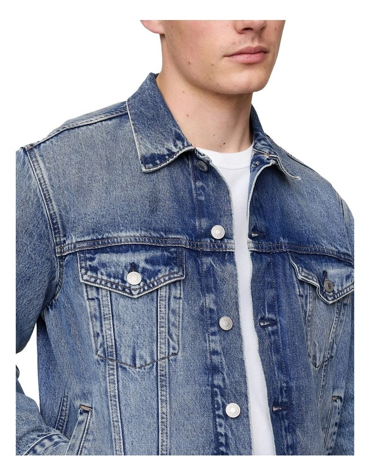 Icon Denim Jacket Sp22 in Medium Wash image 3