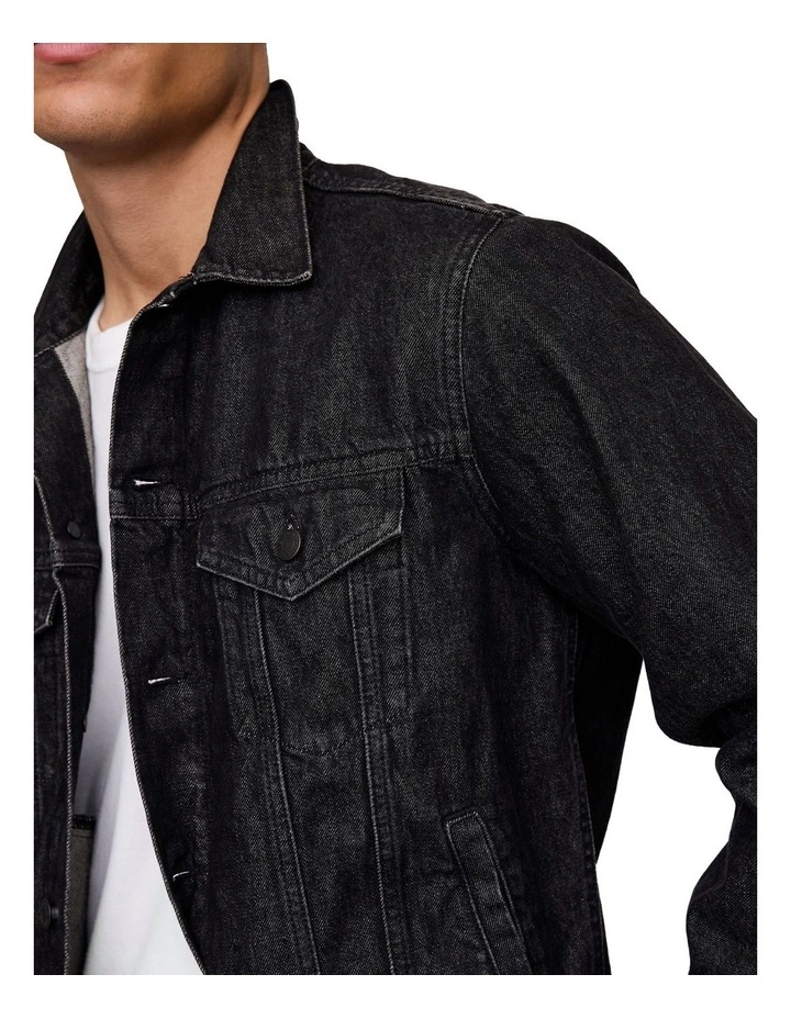 Denim Jacket Sp22 in Washed Black image 3