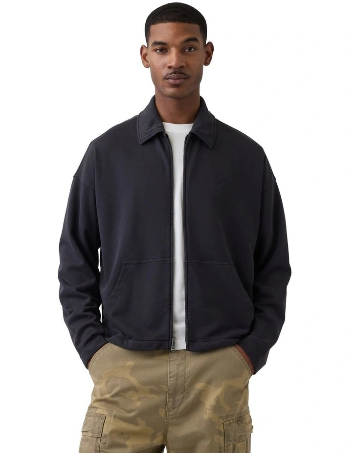 Jpn Mod Heavy Weight Ow Shirt in Black image 1