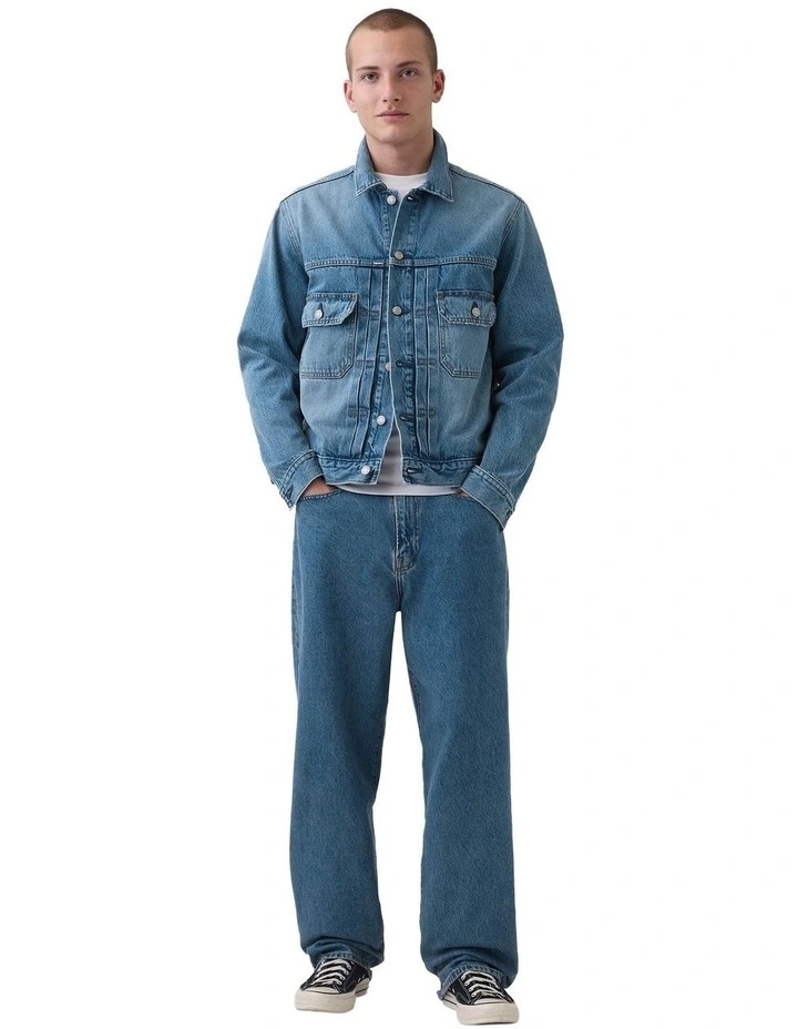 Relaxed Icon Denim Jacket in Blue image 2