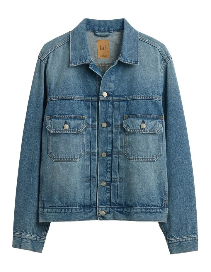 Relaxed Icon Denim Jacket in Blue image 5