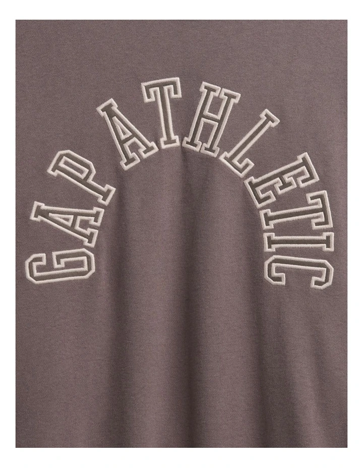 Jpn Ie French Terry Logo Crew Sweatshirt in Toasted Almond image 4