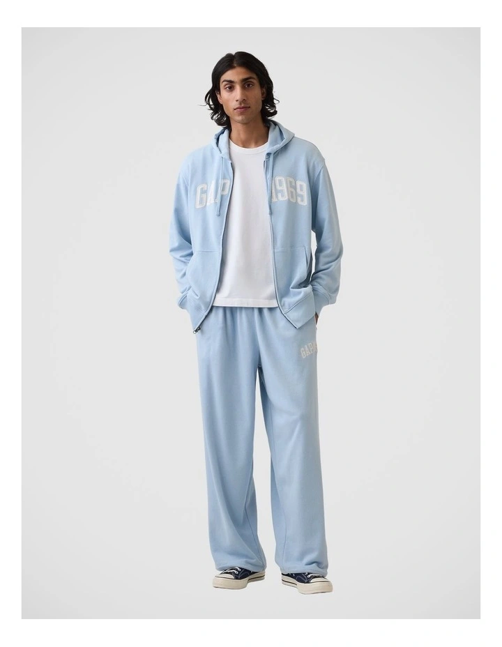 French Terry Relaxed Gap 1969 Logo Zip Hoodie image 3