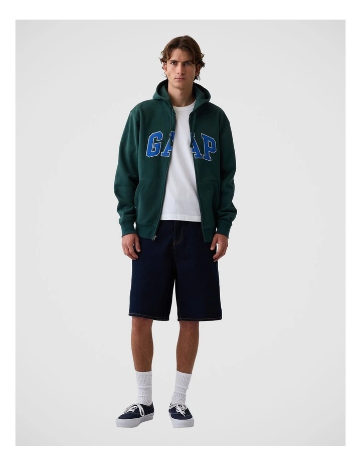 Adult VintageSoft Arch Logo Zip Hoodie image 3