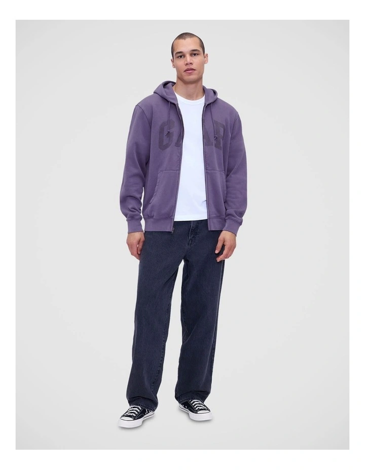 Adult VintageSoft Arch Logo Zip Hoodie image 3