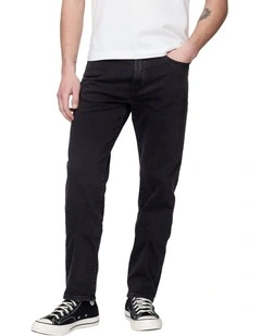 Straight Str Jeans in Black