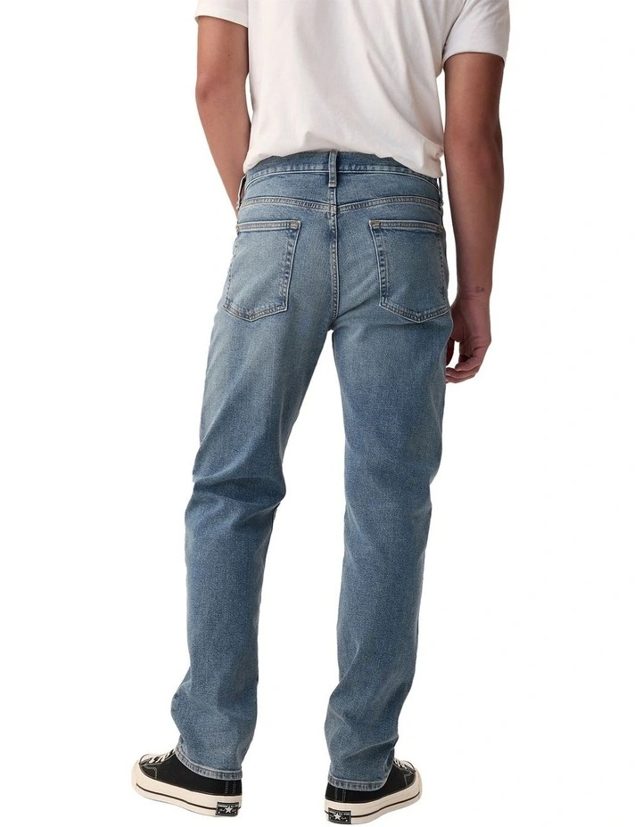 Straight Fit Denim Jeans in Opp Medium image 2