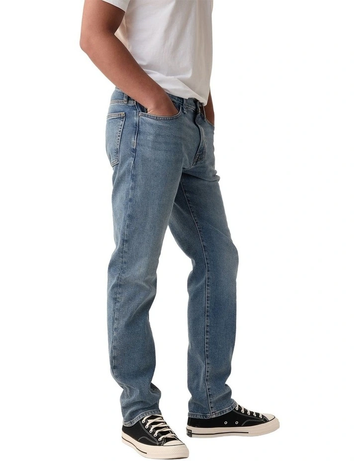 Straight Fit Denim Jeans in Opp Medium image 3