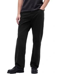 Relaxed Straight Jeans in Moonless Knight