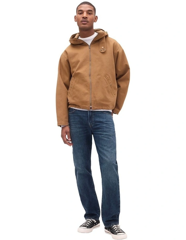 Relaxed Straight Jeans in Dark Avion image 4