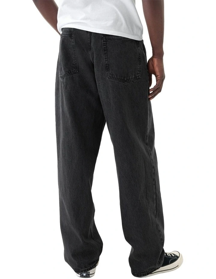 Baggy Fit Rigid Ho22 Shoes in Black Wash image 2