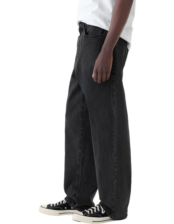 Baggy Fit Rigid Ho22 Shoes in Black Wash image 3