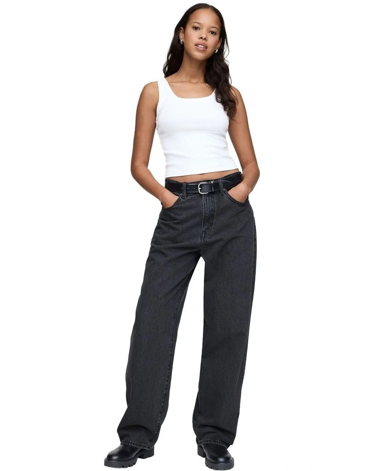 Baggy Fit Rigid Ho22 Shoes in Black Wash image 4