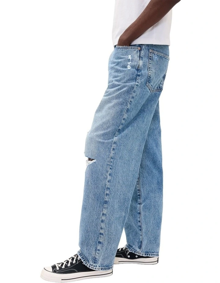 Lt Dest Fa24 Baggy Fit Jeans in Light Wash image 3