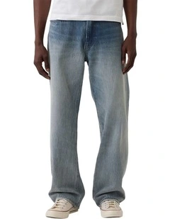 90S Loose 5 Pocket Jeans Sp26 in Corey Destroy