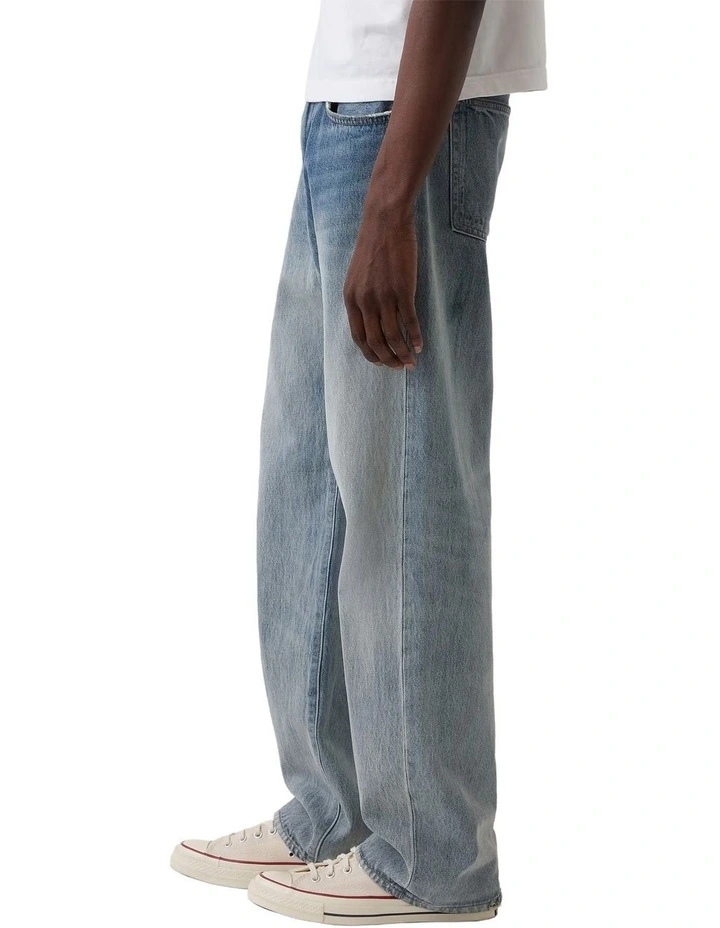 90S Loose 5 Pocket Jeans Sp26 in Corey Destroy image 3