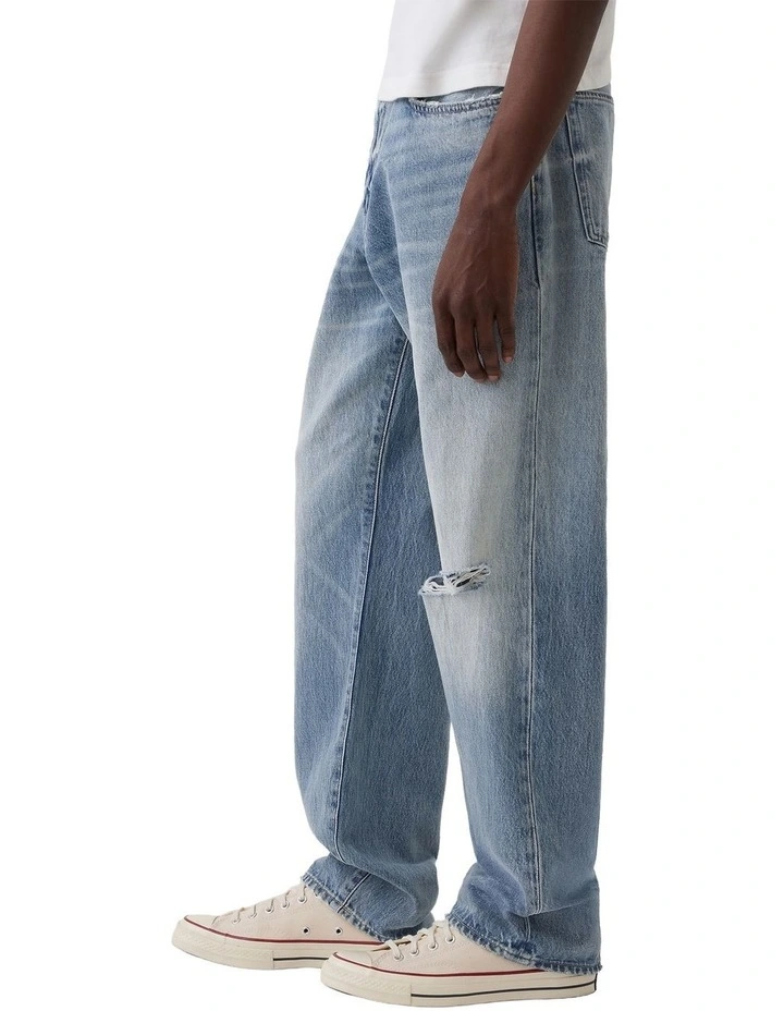 Relaxed Straight Sp26 Reyes Worn 5 Pocket Jeans in Medium Wash image 3