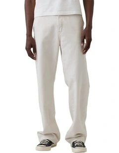 90S Loose 5 Pockets Sp26 Jeans in Hunter Ecru