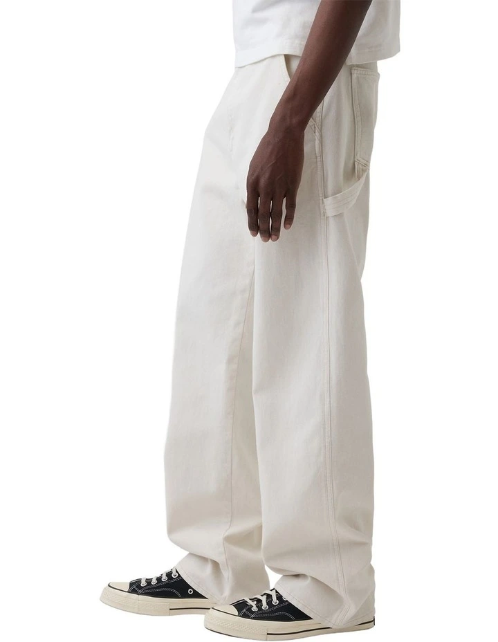 90S Loose 5 Pockets Sp26 Jeans in Hunter Ecru image 3