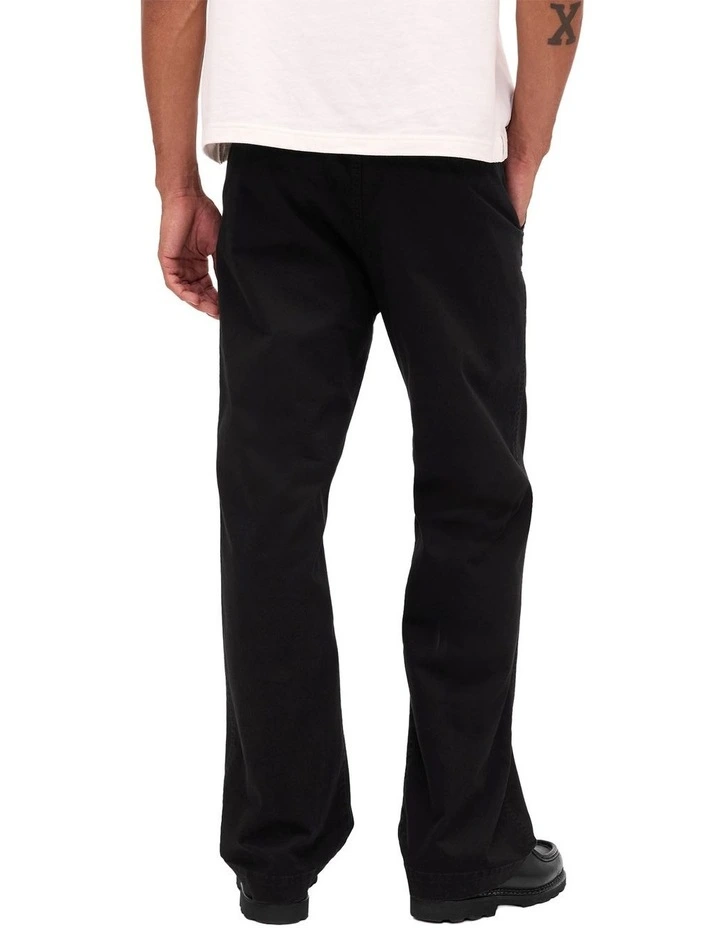 Loose Heavyweight Twill Pant 90 in Black image 2