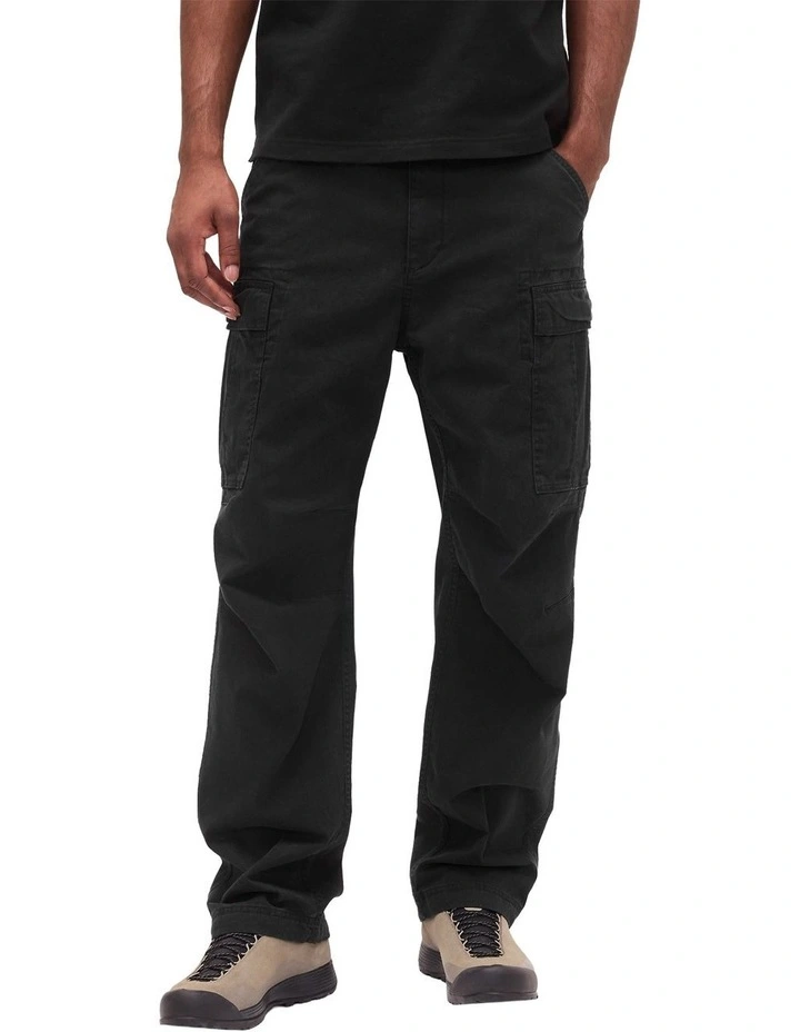 Relaxed Fit Cargo Pant Fa25 in Black image 1