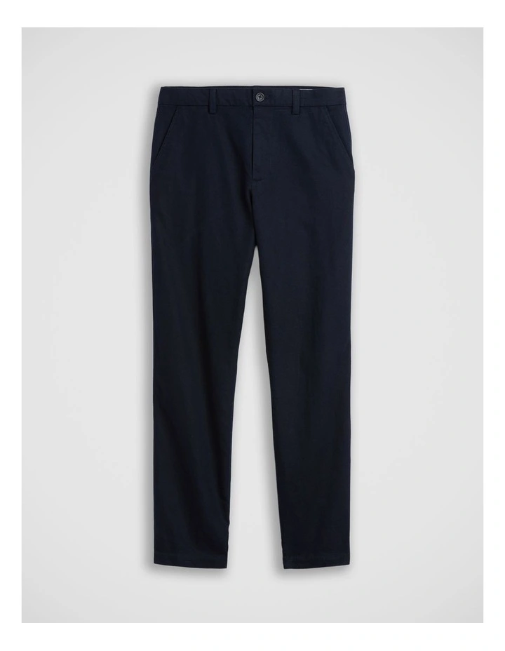 Linen-Cotton Relaxed Straight Trousers image 4