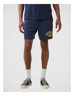 Relaxed French Terry Graphic Shorts