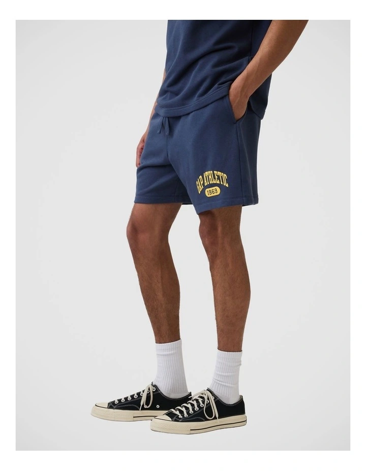 Relaxed French Terry Graphic Shorts image 2