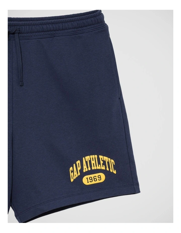 Relaxed French Terry Graphic Shorts image 5