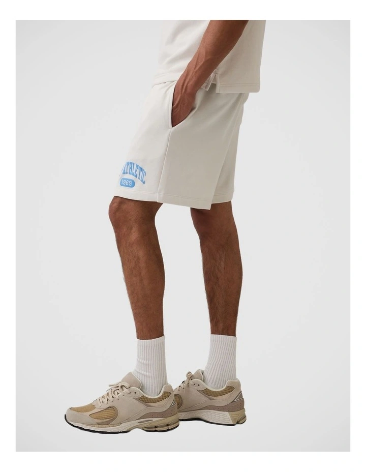 Relaxed French Terry Graphic Shorts image 2