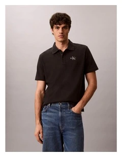 Short Sleeve Easy Monologo Polo