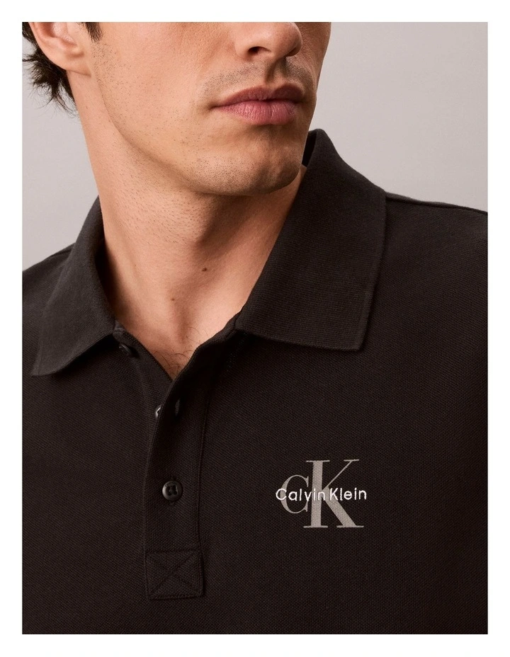 Short Sleeve Easy Monologo Polo image 4