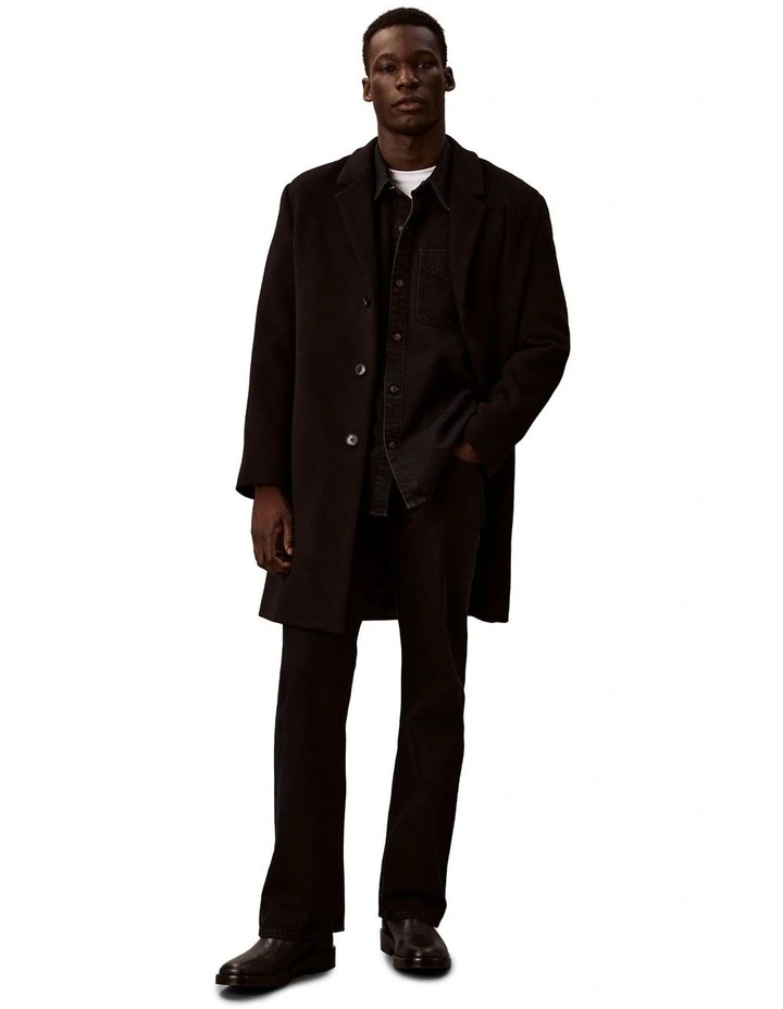 90S Denim Overshirt in Blue Black Stone image 6