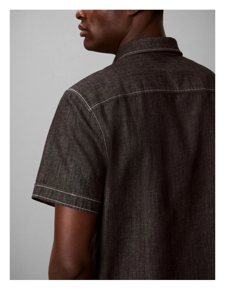Chambray Classic Button-Down Shirt image 3