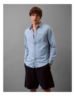 Classic Denim Shirt in Stevie Blue