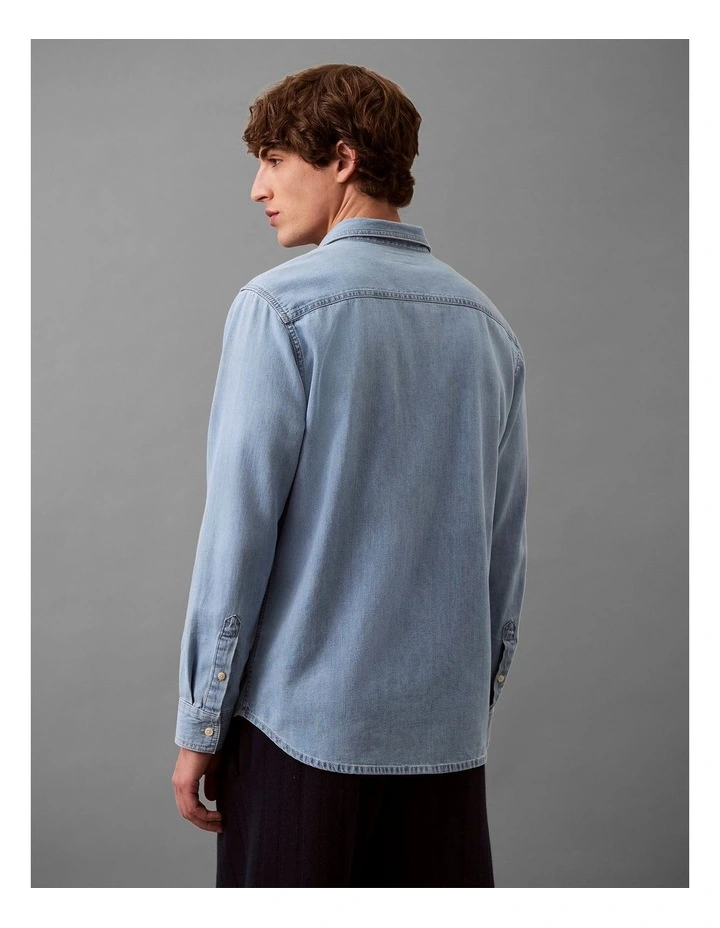 Classic Denim Shirt in Stevie Blue image 2
