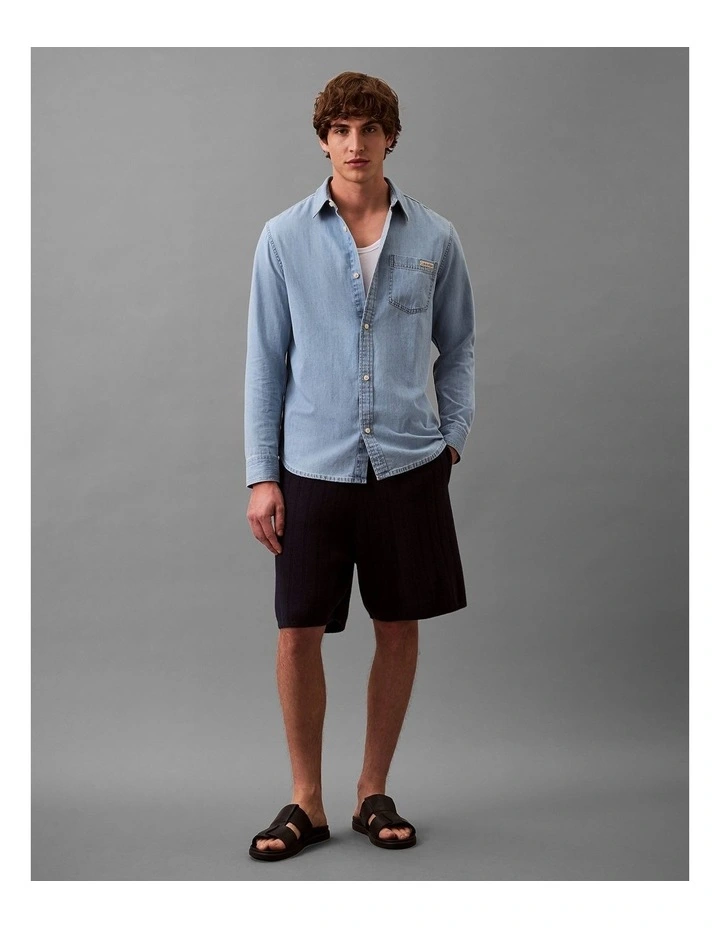 Classic Denim Shirt in Stevie Blue image 5