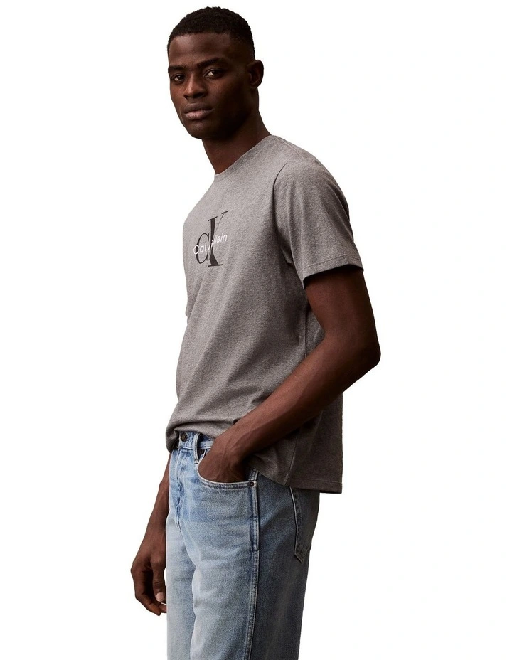 Short Sleeve Hero Monologo Tee in Grey image 3