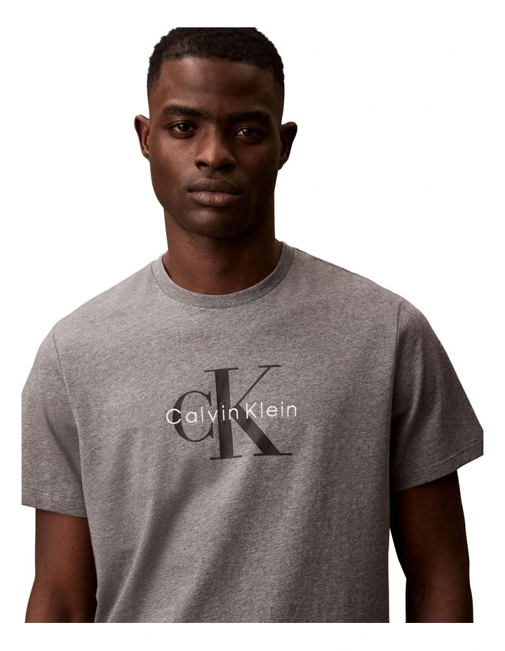 Short Sleeve Hero Monologo Tee in Grey image 4