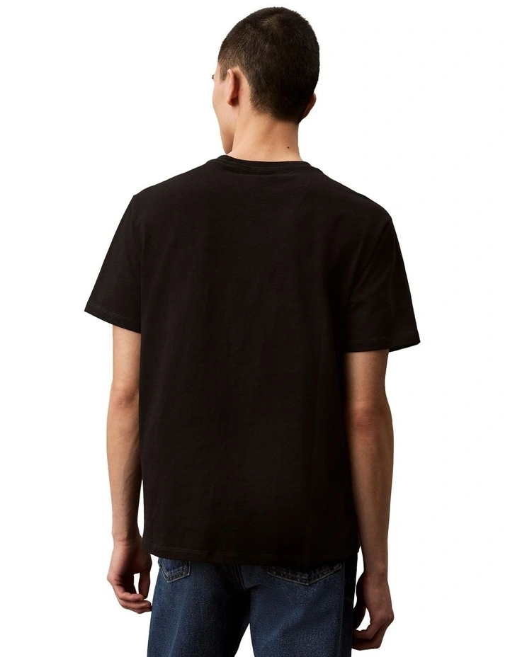 Short Sleeve Hero Monologo Tee in Black image 2