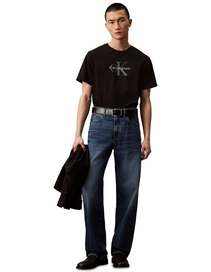 Short Sleeve Hero Monologo Tee in Black image 5