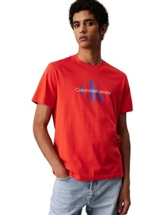 Short Sleeve Hero Monologo Tee in Red