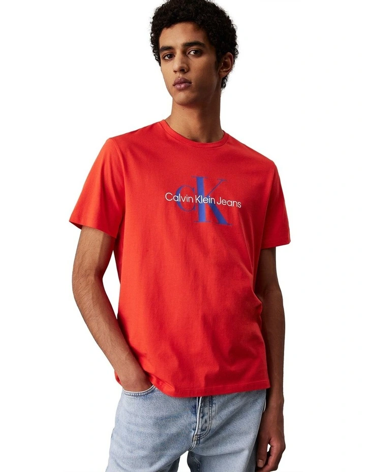 Short Sleeve Hero Monologo Tee in Red image 1