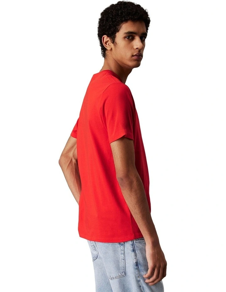 Short Sleeve Hero Monologo Tee in Red image 2