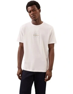 30S Monologo Graphic Short Sleeve Crewneck Tee in White