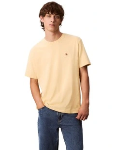 Short Sleeves Monogram Easy Tee 20S in Cream