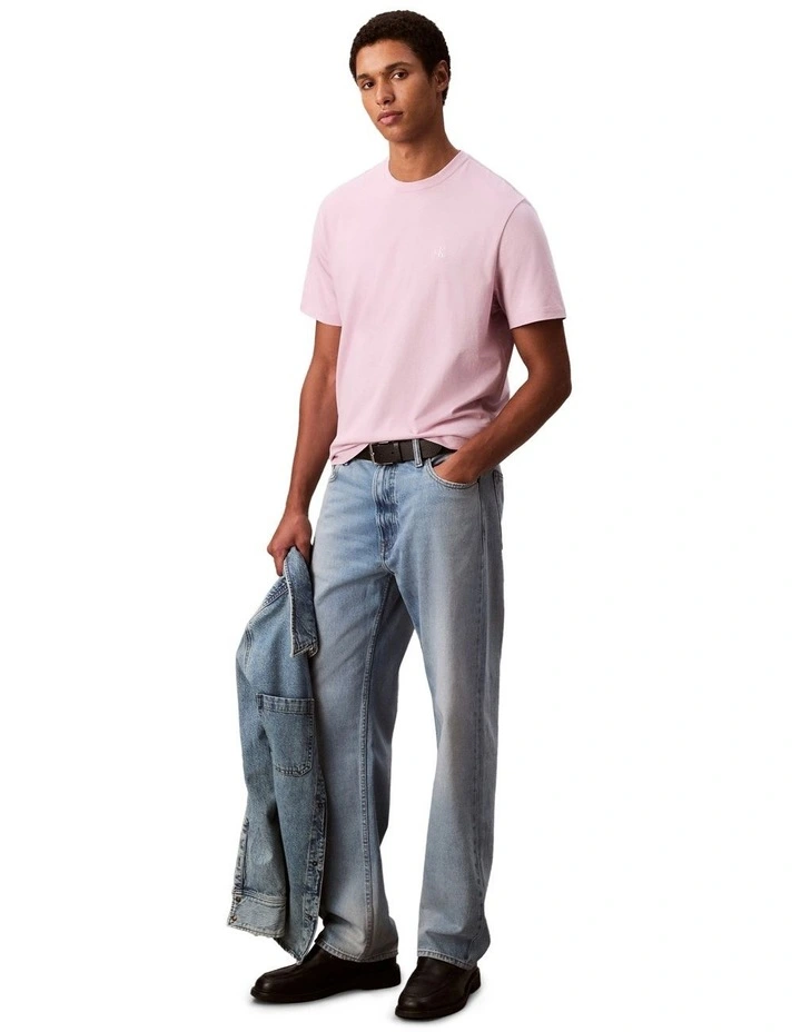 Short sleeves Monogram Easy Tee 20S in Pink image 5