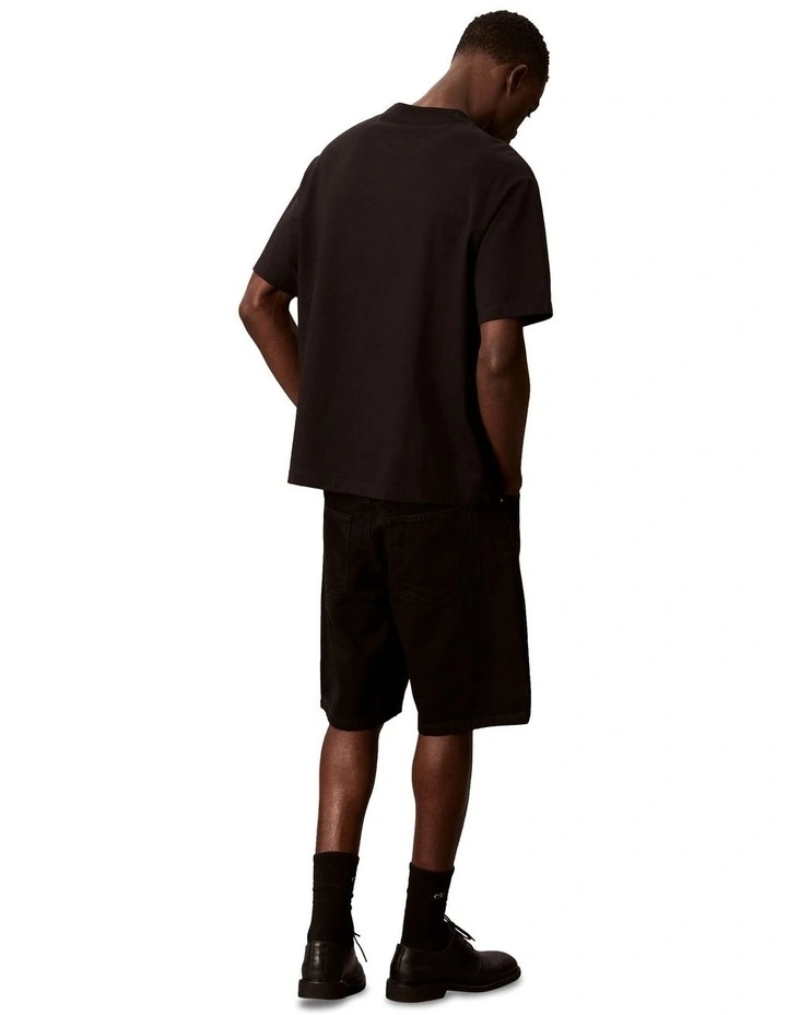 Short Sleeve 16S Relaxed Fit Graphic Tee in Black image 2